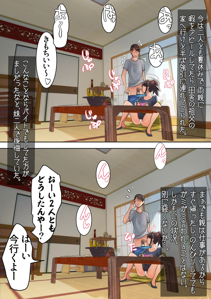 (甘なつな)妹と二人で田舎の祖父の家に泊まりに来た-マンガ3