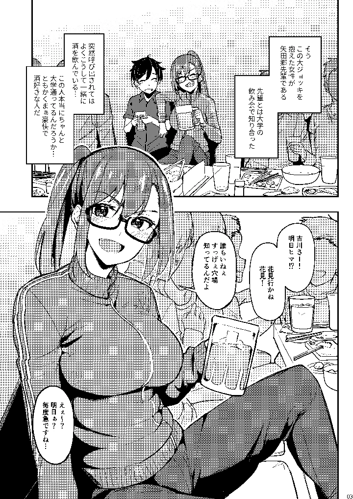 (池袋蒸留所)酔いどれ花見酒 大学の先輩とお花見泥●セックス-マンガ2