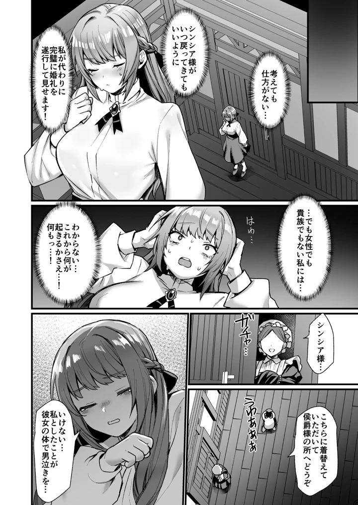 (同人越後屋)護衛騎士の入れ替わり女体化ミッション！-マンガ7