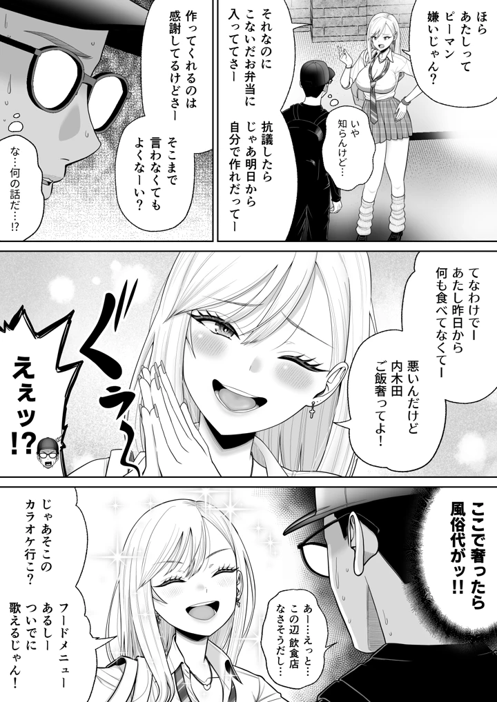 初めての風俗に行く途中でクラスのギャルに捕まって財布も金〇もスッカラカンにされる話。(独居星人) 7ページ