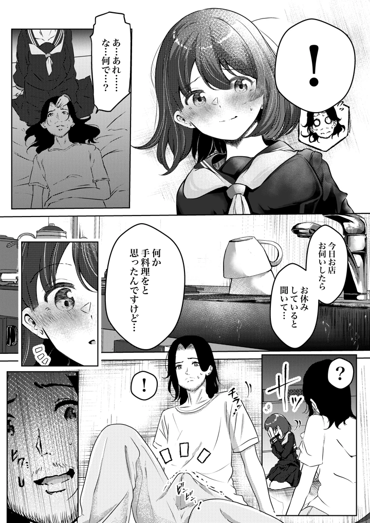 店長さんおっぱい好きでしょ？と言われてヤってしまった夜明け(シラログ屋2) 9ページ