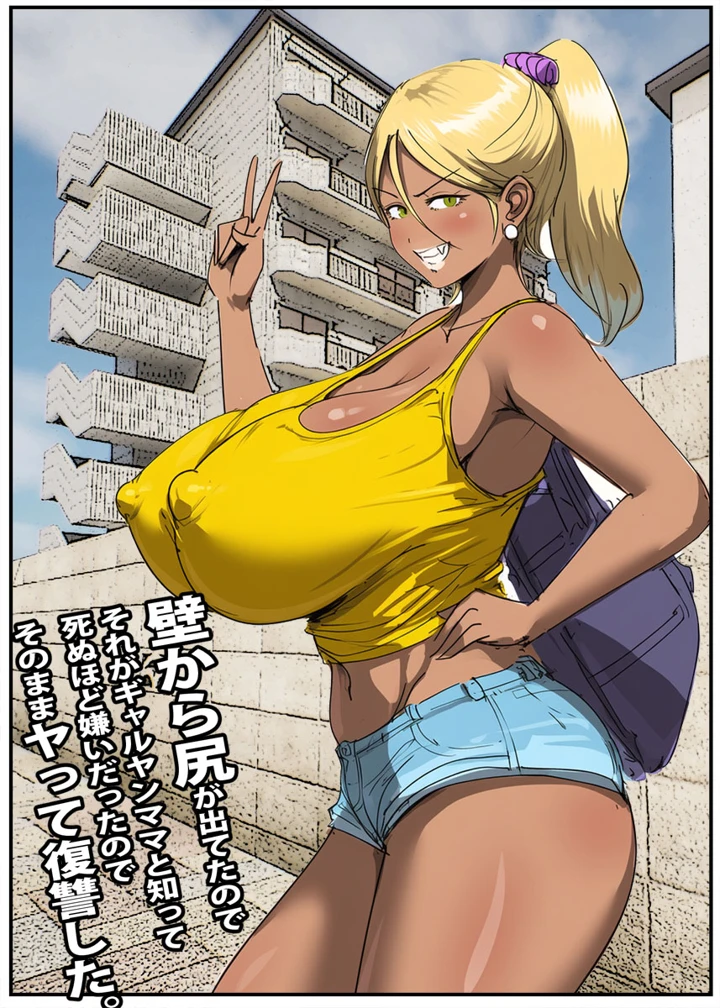 壁から尻が出てたのでそれがギャルヤンママと知って死ぬほど嫌いだったのでそのままヤって復讐した。(ピエトロ) 1ページ