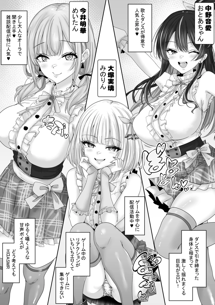 人気配信者をマネジメント1 エロすぎな配信者達に誘惑されて中出し(白桃亭) 6ページ