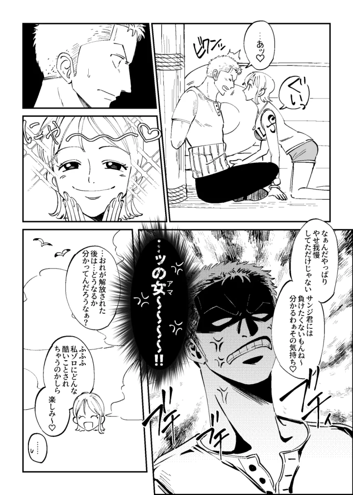 【R18】ゾロナミゾロ漫画-マンガ12