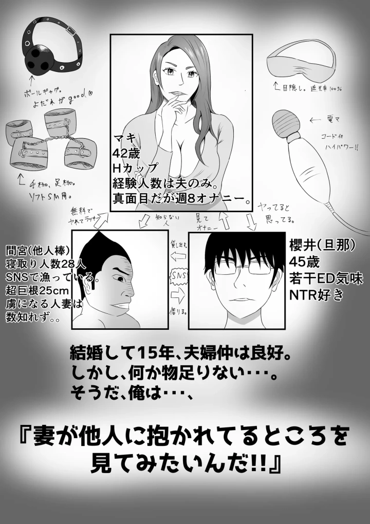 [てぃが。]嫁に目隠しさせて他人に寝取らせてみた結果・・・-マンガ2