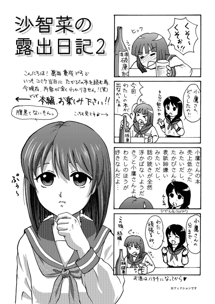 (ちみはうす (たかぴ) )沙智菜の露出日記2-マンガ3