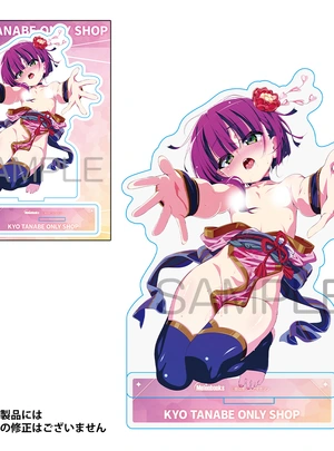 アクリルスタンド_ぼたん　描き下ろしイラスト【田辺京オンリーSHOP】