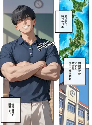 （同人誌）　［ステーキくん］　どこの女子校にもありふれた普通の性指導　～温泉学園～　1　（オリジナル）　［AI生成］
