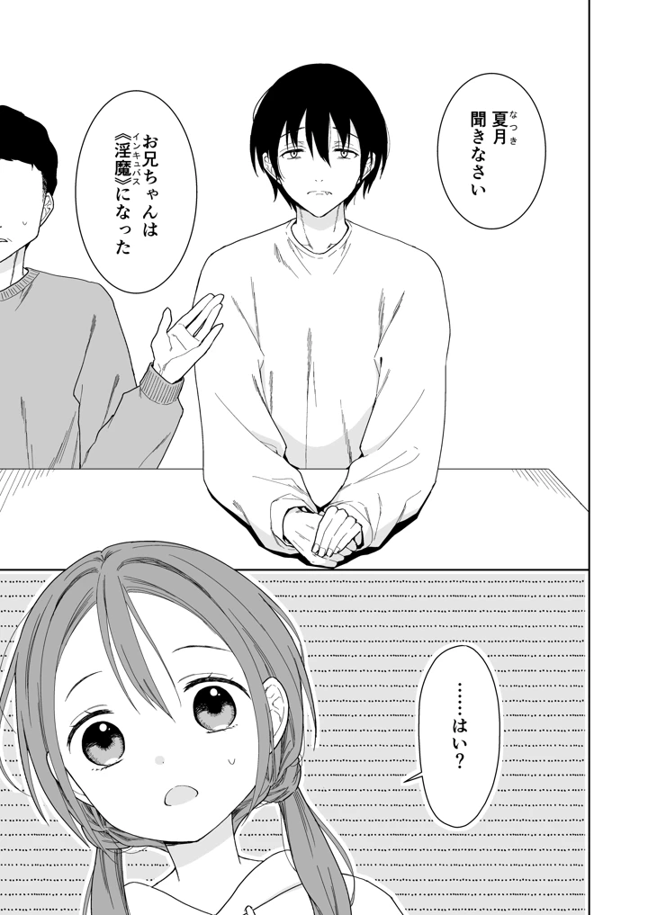 （コミティア156）　［コデインガール　（ドバト）］　兄が淫魔になったので　（オリジナル）　［DL版］ 3ページ