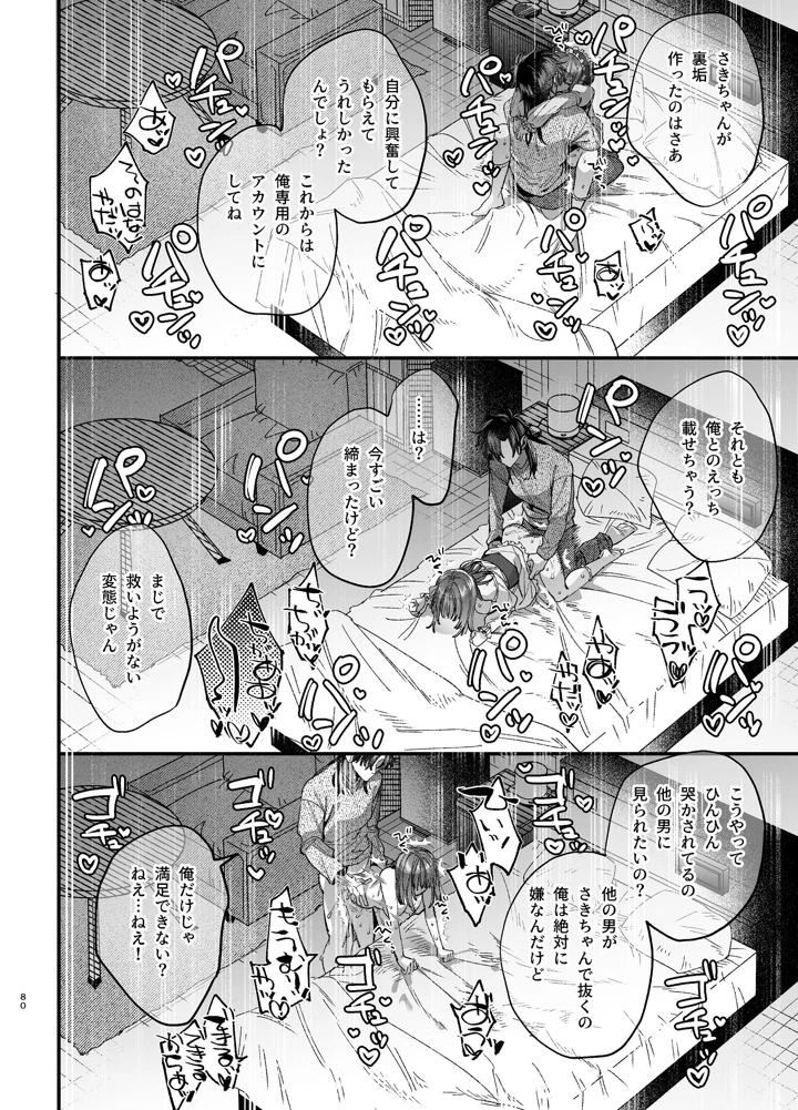 （同人誌）　［梅ねぎ大明神　（うめこっぺ）］　かわいそうなキミがいちばんカワイイ-沼系幼なじみルイくんの異常性癖えっち-　（オリジナル） 81ページ