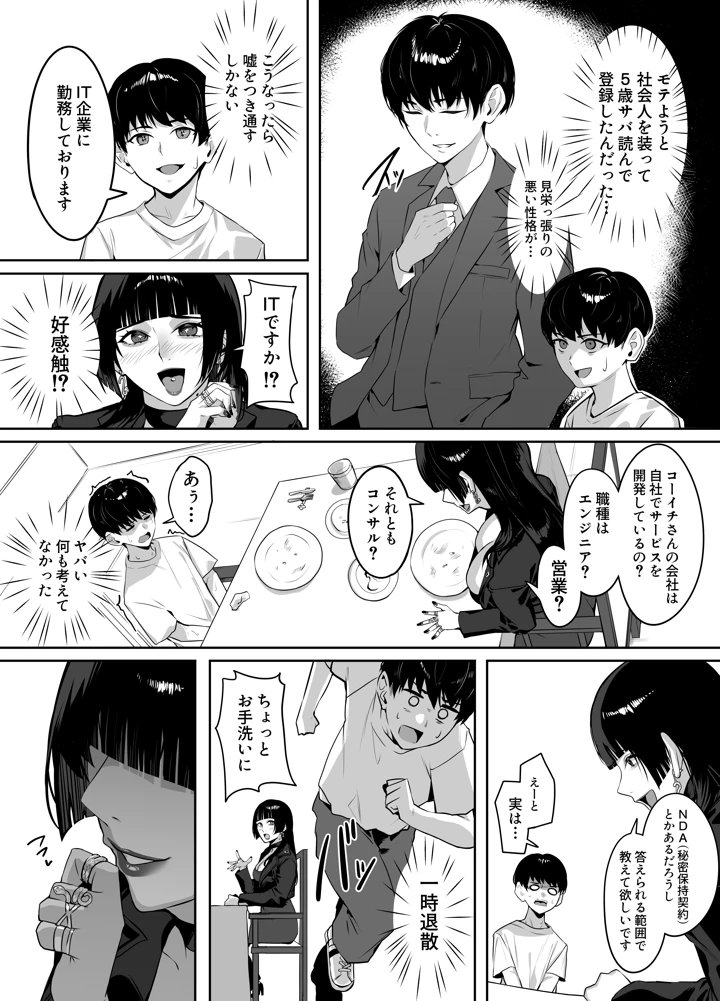 （同人誌）　［たこねる］　マッチングした年上お姉さんにお仕置きされる話　（オリジナル） 6ページ