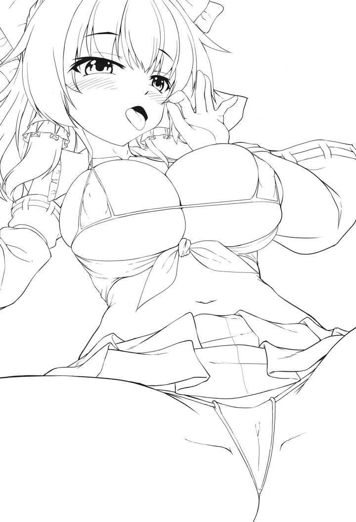 （C107）　［有言実行　（ゴンざぶろー）］　メスガキ霊夢とギャルコスH　（東方Project） 2ページ