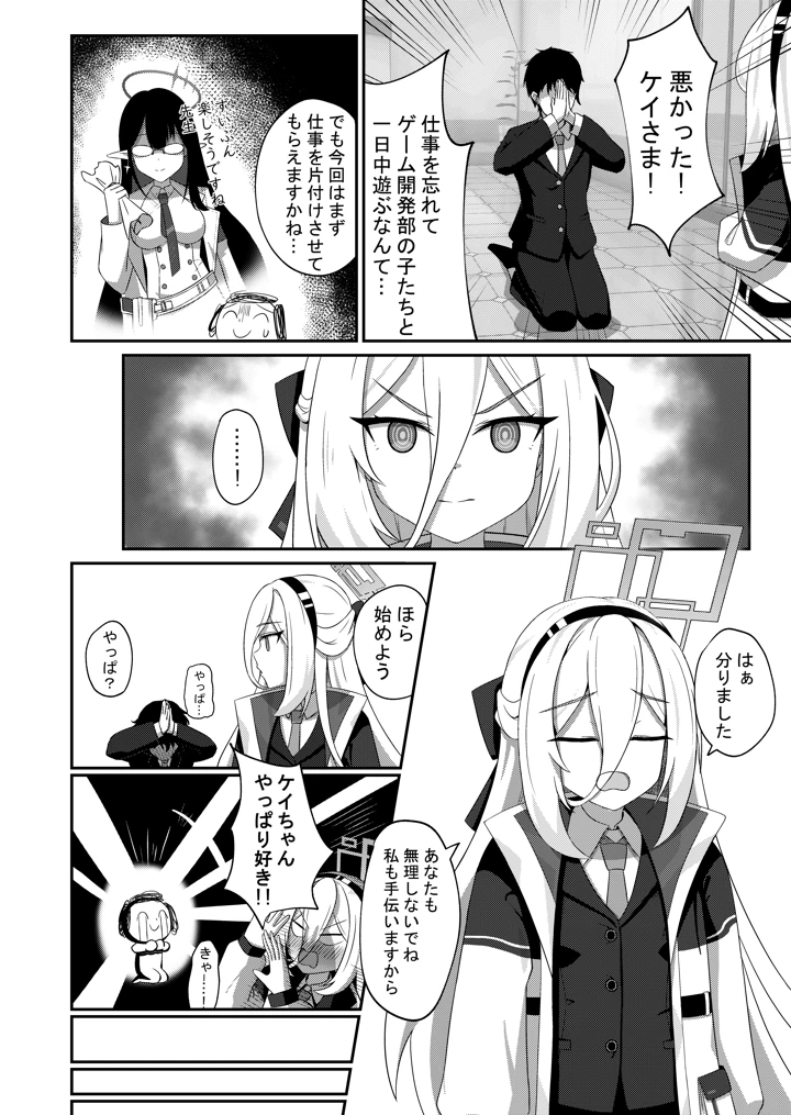 （同人誌）　［Beret_Cat］　可愛い過keyる　（ブルーアーカイブ） 3ページ