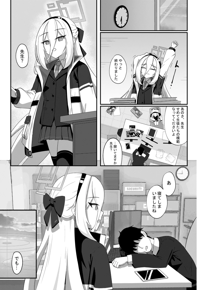 （同人誌）　［Beret_Cat］　可愛い過keyる　（ブルーアーカイブ） 4ページ
