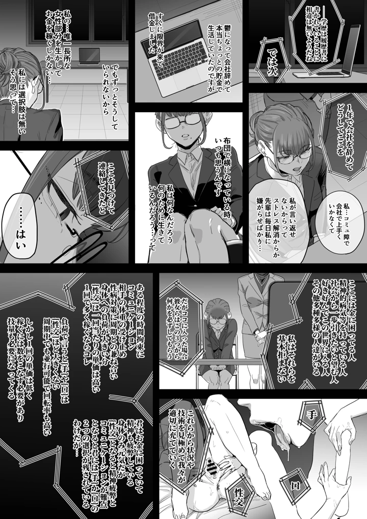 （同人誌）　［瀬戸内マオの闇市　（瀬戸内マオ）］　フェラチオ10分耐えたら君の勝ち～担当女性の一般技術～　（オリジナル） 5ページ