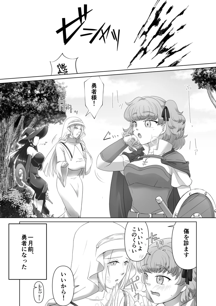 （同人誌）　［誰も得をしない］　駆け出し女勇者とふたなり冒険者　（オリジナル）　［DL版］ 3ページ