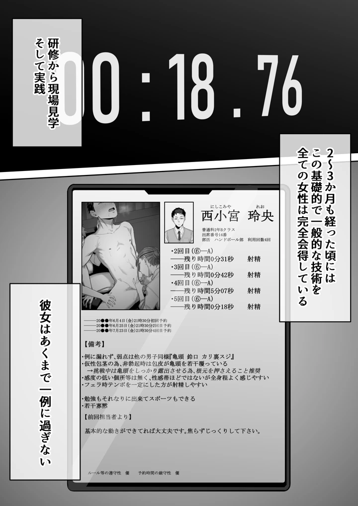 （同人誌）　［瀬戸内マオの闇市　（瀬戸内マオ）］　フェラチオ10分耐えたら君の勝ち～担当女性の一般技術～　（オリジナル） 24ページ