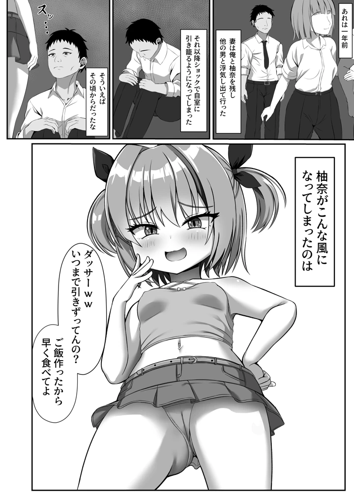 （同人誌）　［日ノ木屋　（ひのき丸）］　嫁と離婚してから娘が絞り取ってくる！　［DL版］ 4ページ