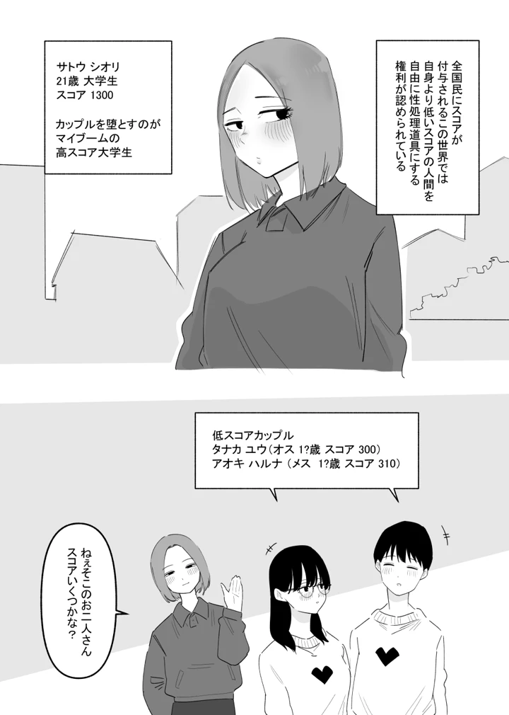 （同人誌）　［蜂蜂蜂］　カップル奴隷飼育　（オリジナル） 2ページ