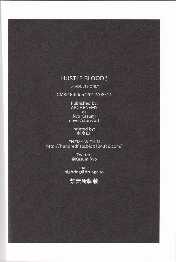 （C82）　［ARCHENEMY　（霞綾）］　HUSTLE　BLOOD!!　（ミニスカ宇宙海賊） 21ページ