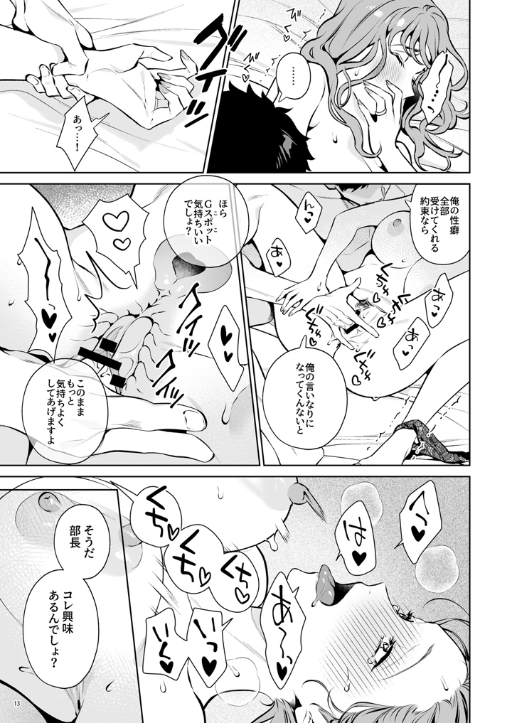 （同人誌）　［diletta　（心友）］　托卵契約　いつも真面目な美人上司（人妻）が、なぜか托卵を迫ってきたので遠慮なく孕ませたった。　（オリジナル） 14ページ