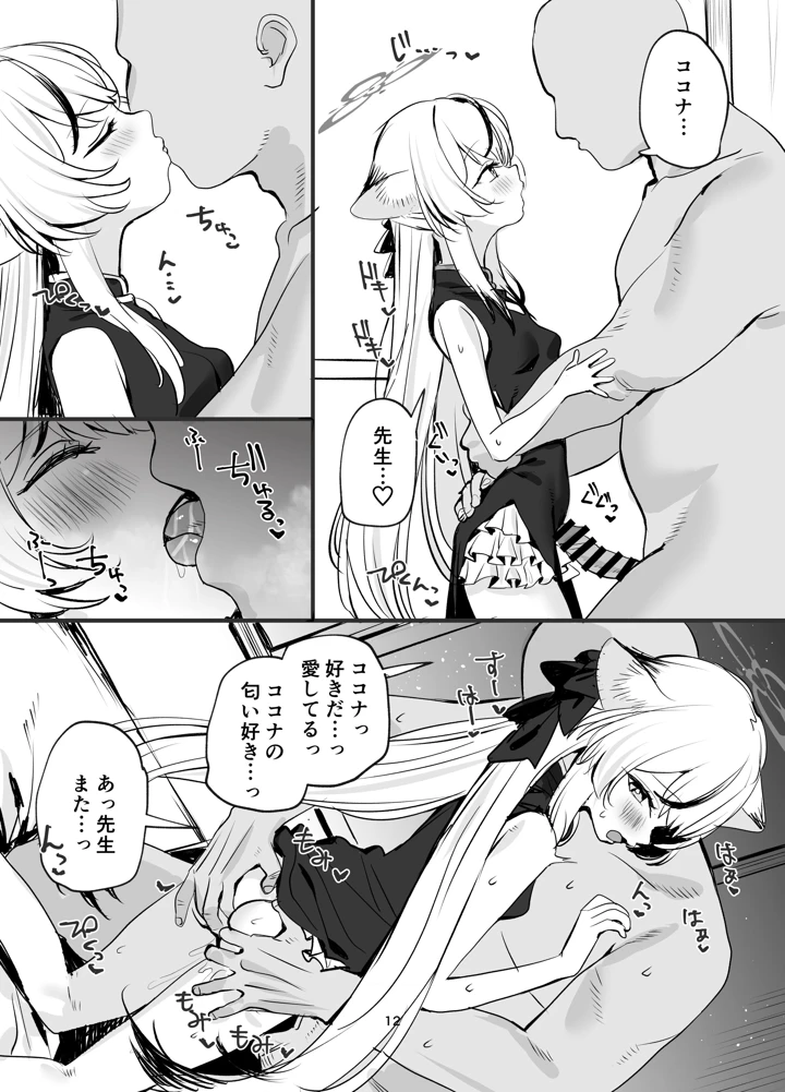 （C108）　［すばちきゅ!　（すばち）］　いちゃいちゃ甘々ココナえっち　（ブルーアーカイブ）　［DL版］ 11ページ