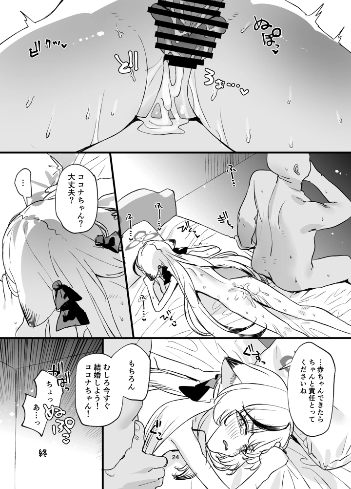 （C108）　［すばちきゅ!　（すばち）］　いちゃいちゃ甘々ココナえっち　（ブルーアーカイブ）　［DL版］ 23ページ