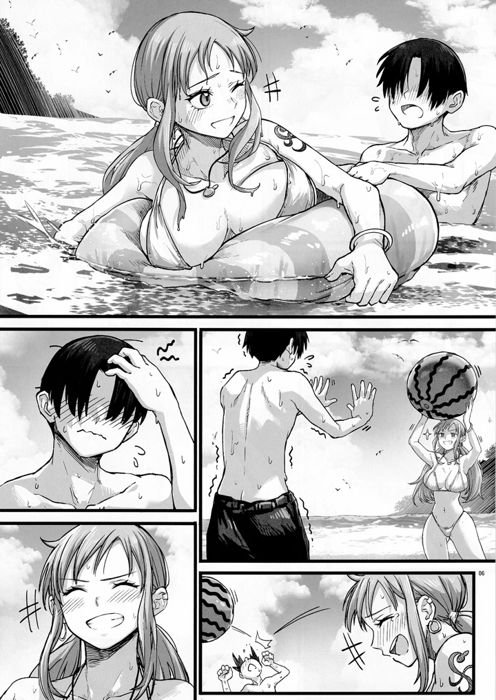（COMIC1☆28）　［AXZ　（Aosora）］　タチんぼナミを抱けるドスケベ公園!!2　（One　Piece） 7ページ