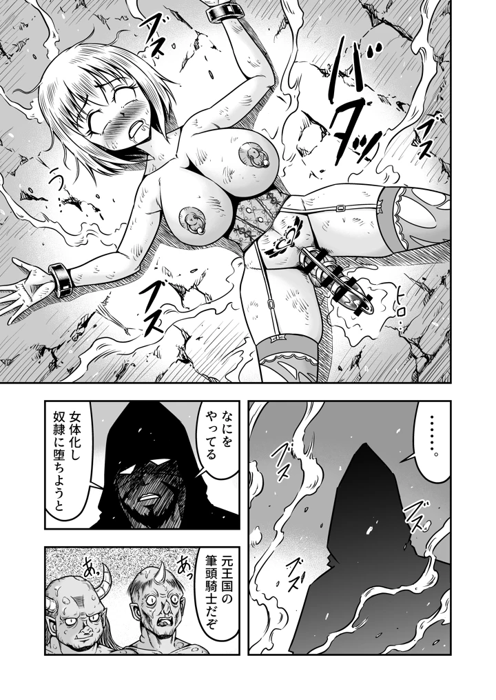 （同人誌）　［原胡来のマンガ部屋］　誑された騎士　シーメール奴隷として蹂躙されて～その後～　（オリジナル） 19ページ