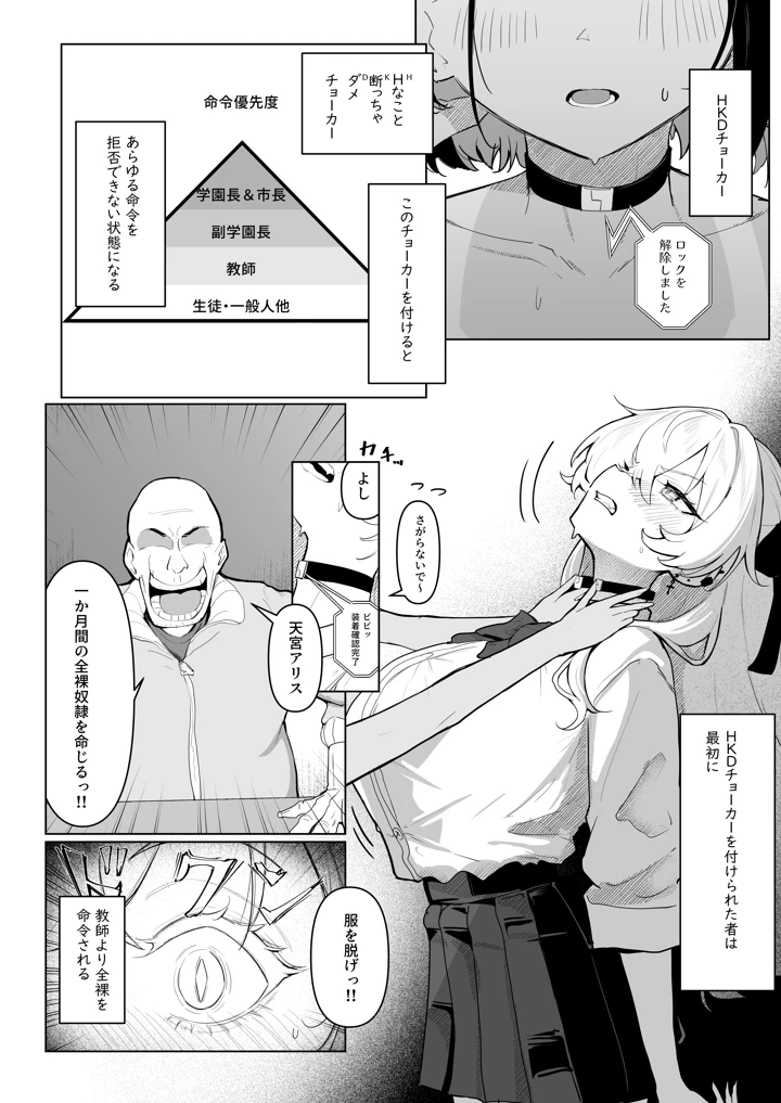（同人誌）　［白球磨☆°］　全裸学校教育　（オリジナル）　［DL版］ 8ページ