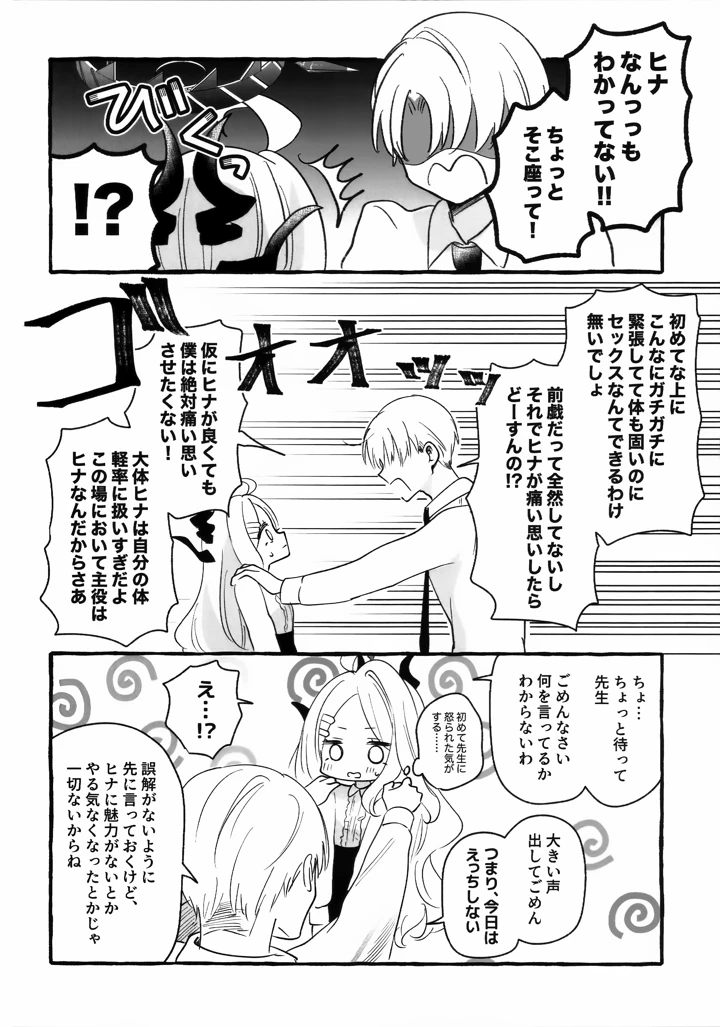 （C106）　［いかつい調味料　（マヨ太郎）］　先生とはじめてのいちゃらぶあまあまえっち　（ブルーアーカイブ） 13ページ