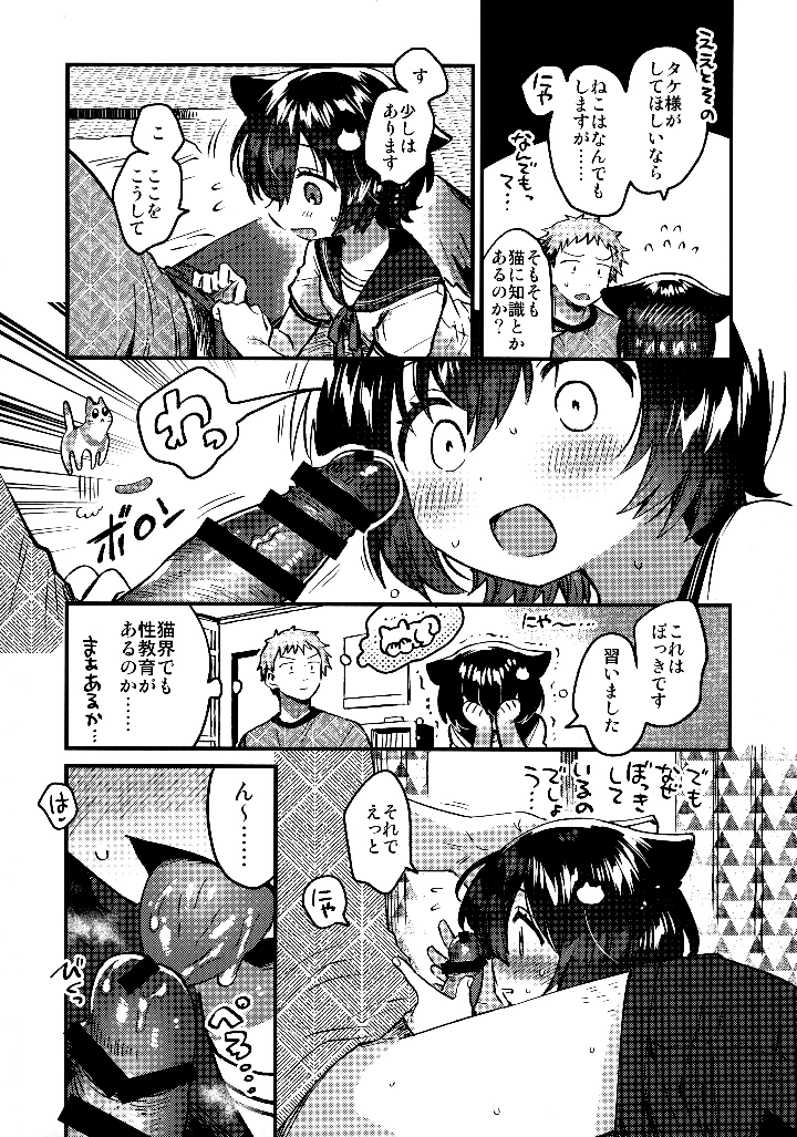 （同人誌）　（C106）　［squeezecandyheaven　（いちはや）］　恩返し交尾に来たねこです 10ページ