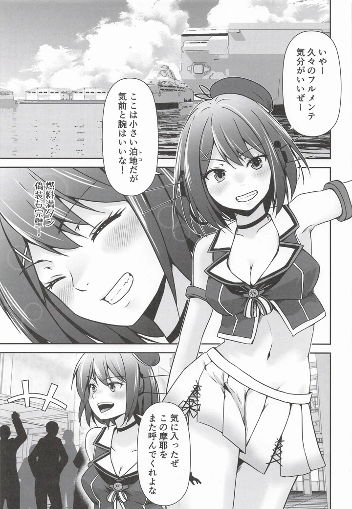 （フリートドック改）　［Heart　of　cooL　（水夜ちはる）］　摩耶全穴調教　（艦隊これくしょん　-艦これ-） 2ページ