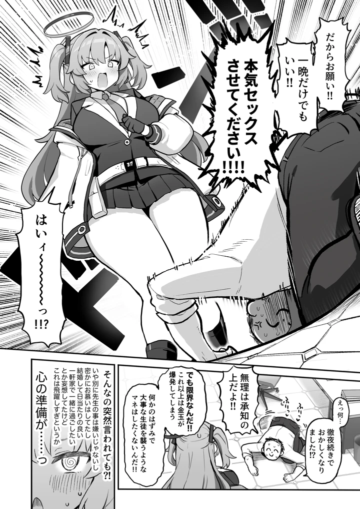 （C108）　［ブチギレ弁当　（超ジロー）］　むちむちセミナー～即ハメ交尾コキ漬けルーティン～　（ブルーアカイブ）　［DL版］ 4ページ