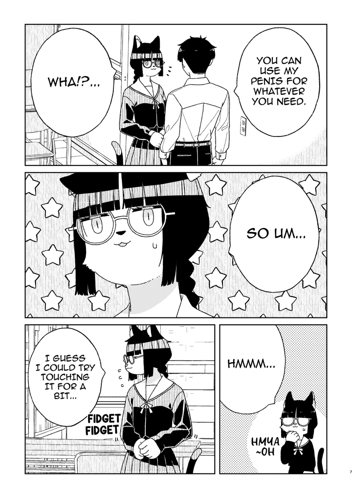 ［Osanpo　Milk　（Mutsuna　Yajiro）］　Neko　no　Te　o　Karitai　［English］　［QuickAndDirty］ 7ページ