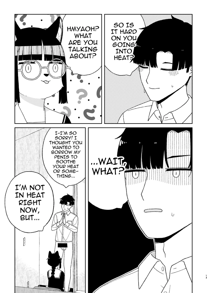 ［Osanpo　Milk　（Mutsuna　Yajiro）］　Neko　no　Te　o　Karitai　［English］　［QuickAndDirty］ 13ページ