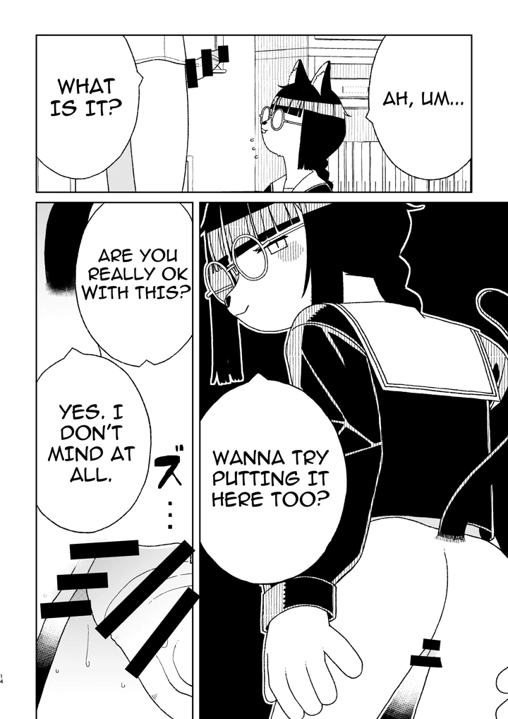 ［Osanpo　Milk　（Mutsuna　Yajiro）］　Neko　no　Te　o　Karitai　［English］　［QuickAndDirty］ 14ページ